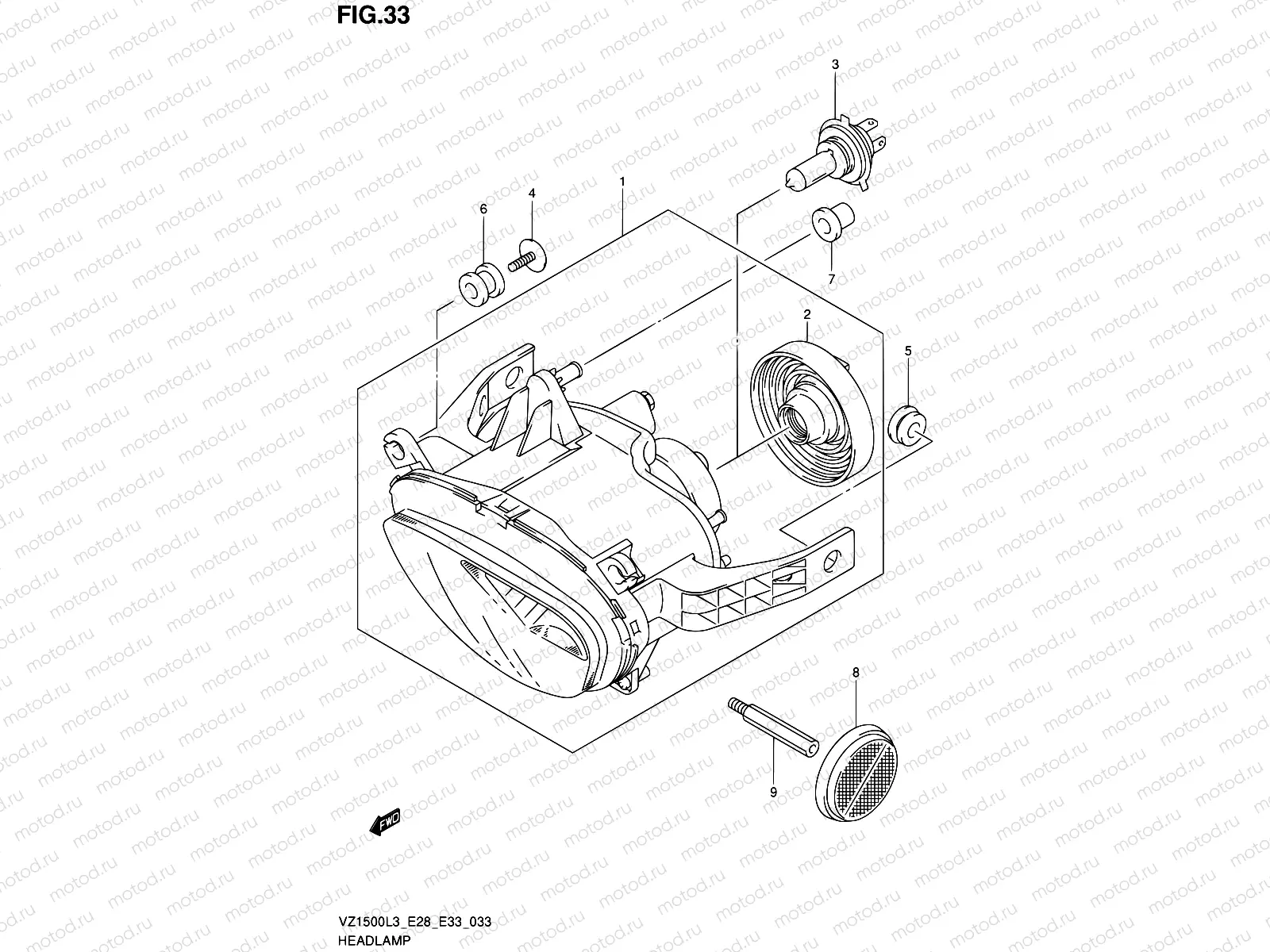 33 - HEADLAMP