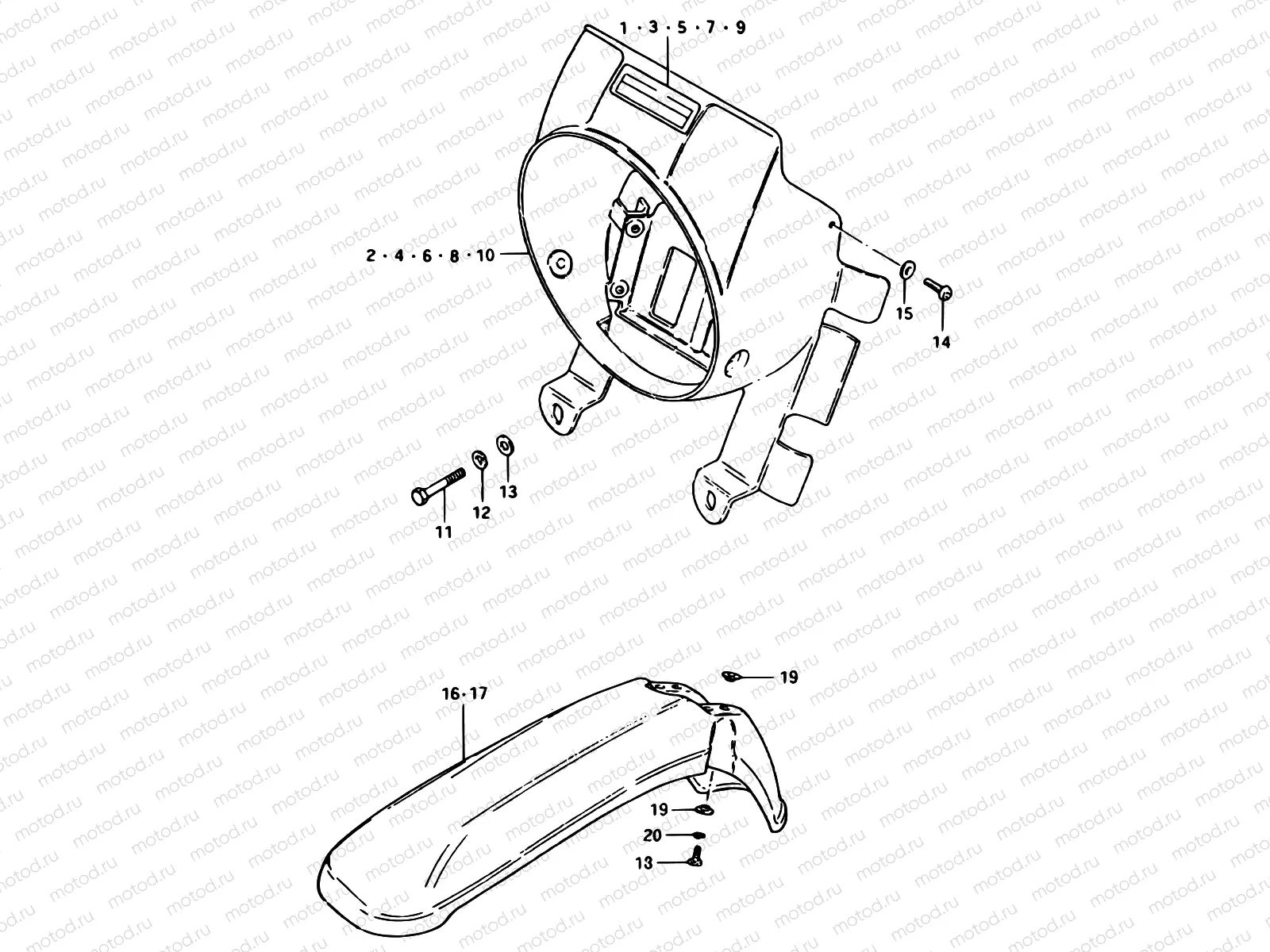 33 - HEADLAMP HOUSING - FRONT FENDER