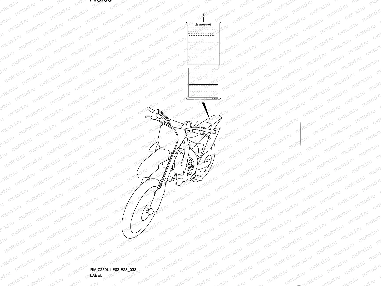 33 - LABEL (RM-Z250L1 E03)