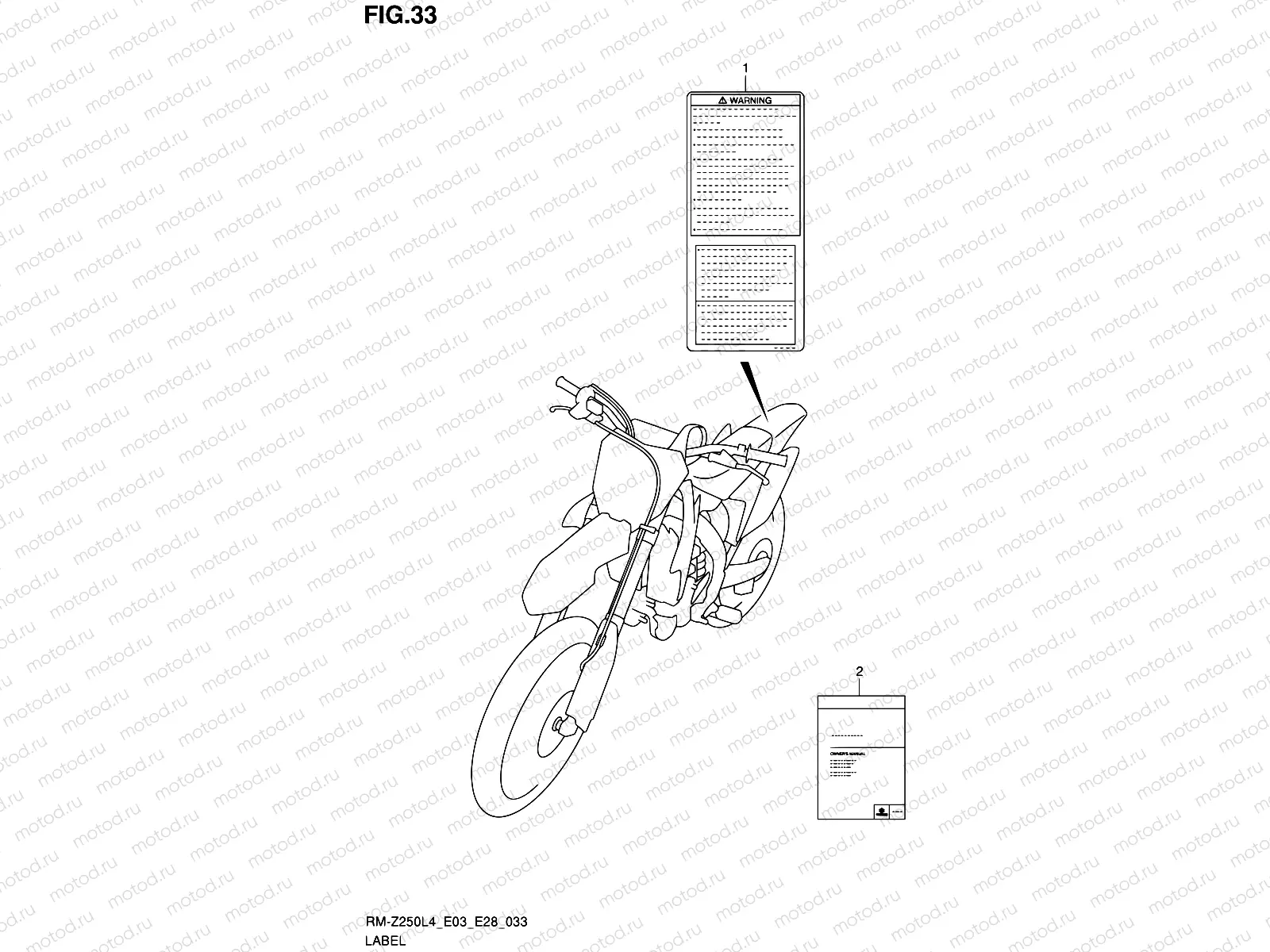 33 - LABEL (RM-Z250L4 E03)