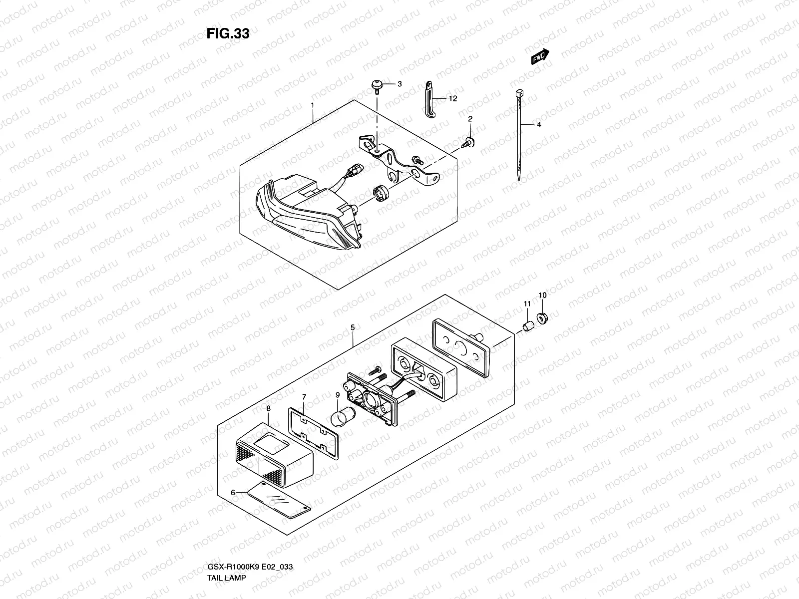 33 - REAR COMBINATION LAMP