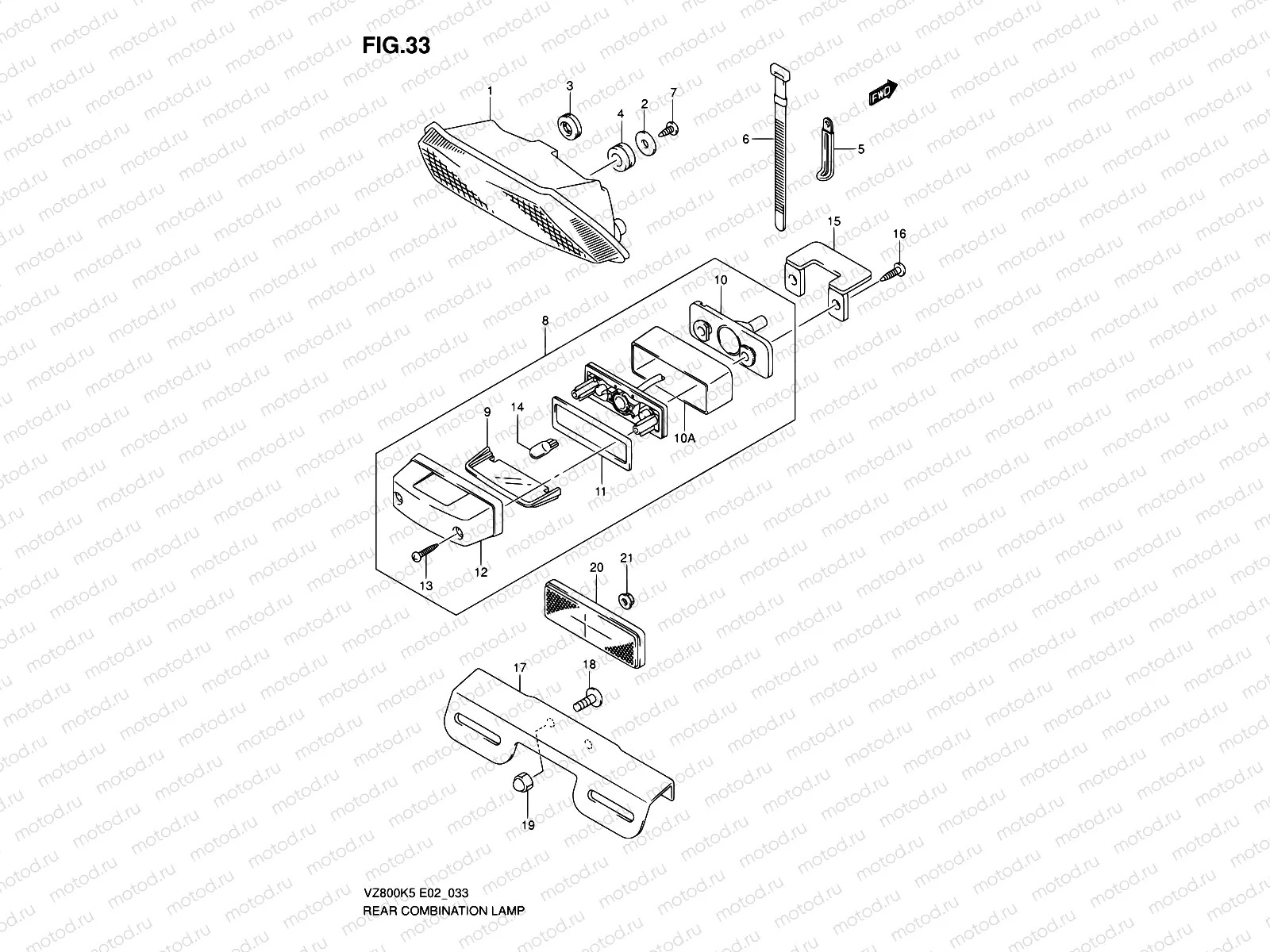 33 - REAR COMBINATION LAMP