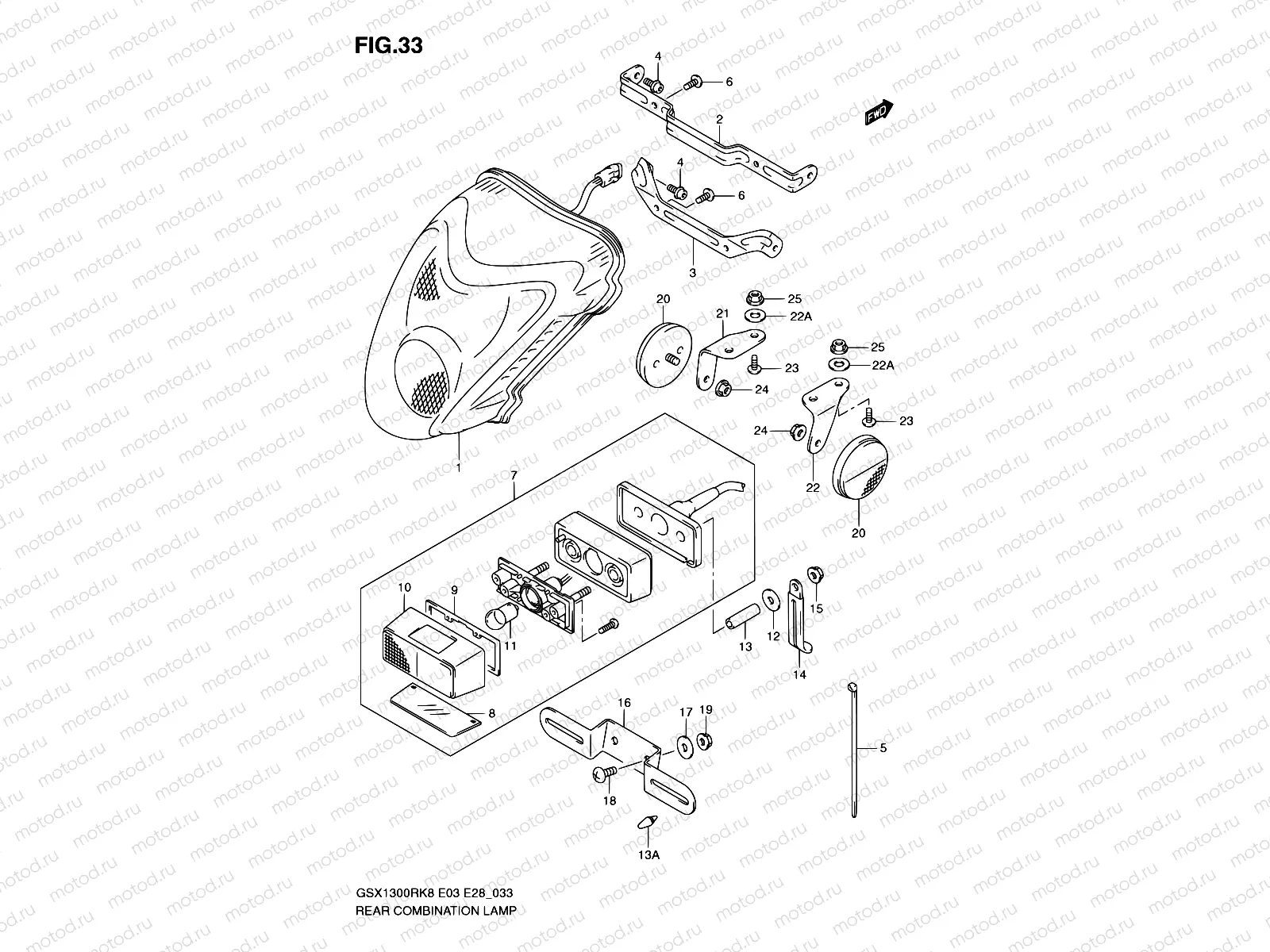 33 - REAR COMBINATION LAMP
