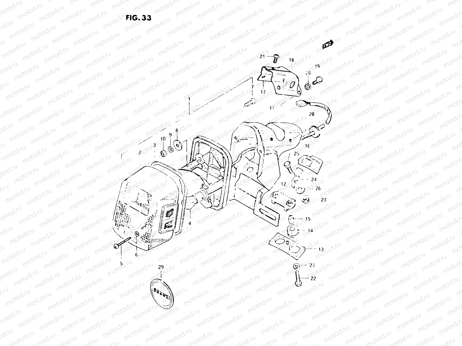 33 - REAR COMBINATION LAMP (E18, E39)