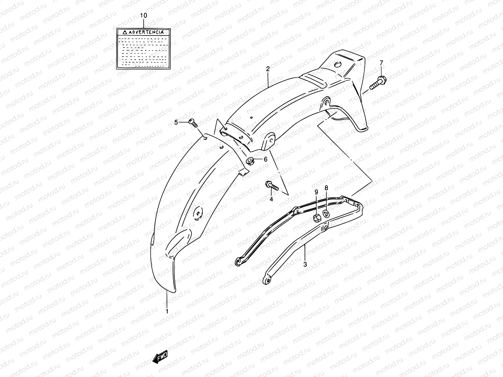 33 - REAR FENDER