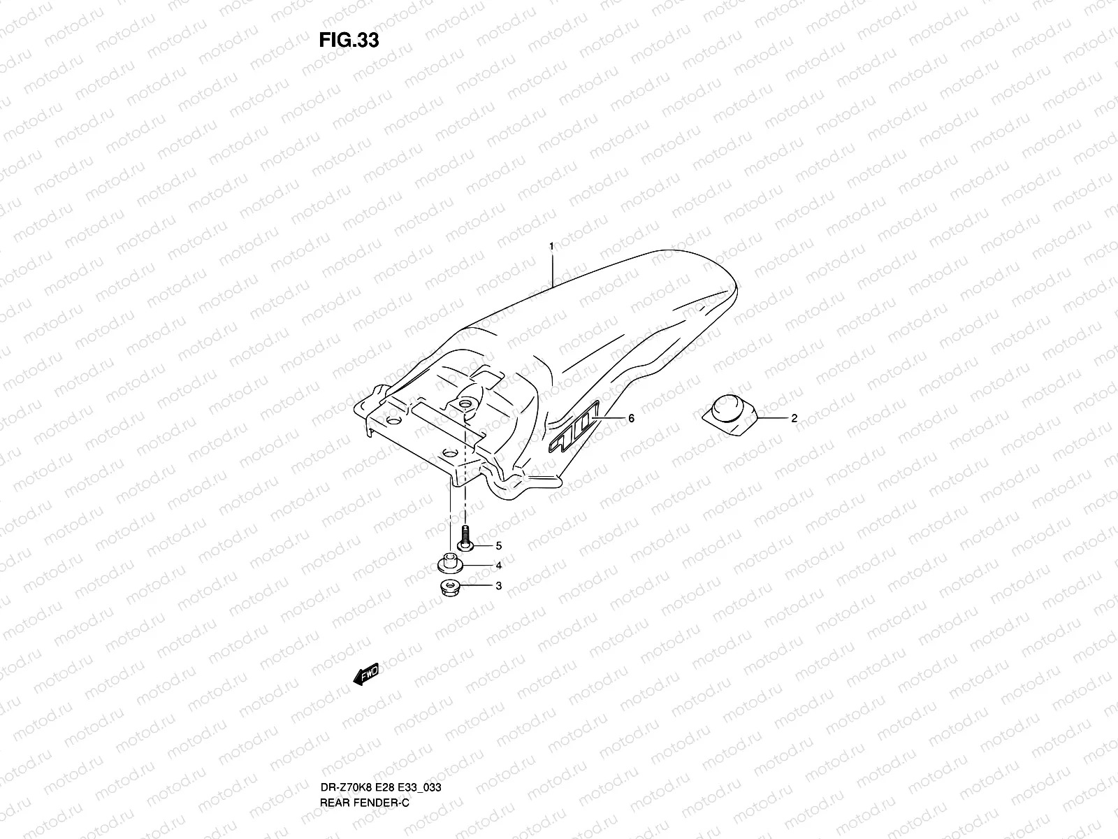 33 - REAR FENDER
