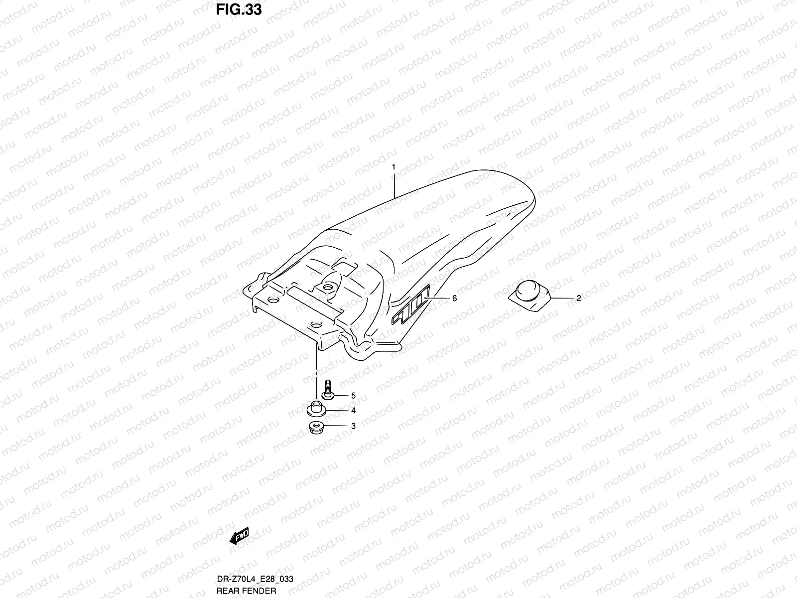 33 - REAR FENDER