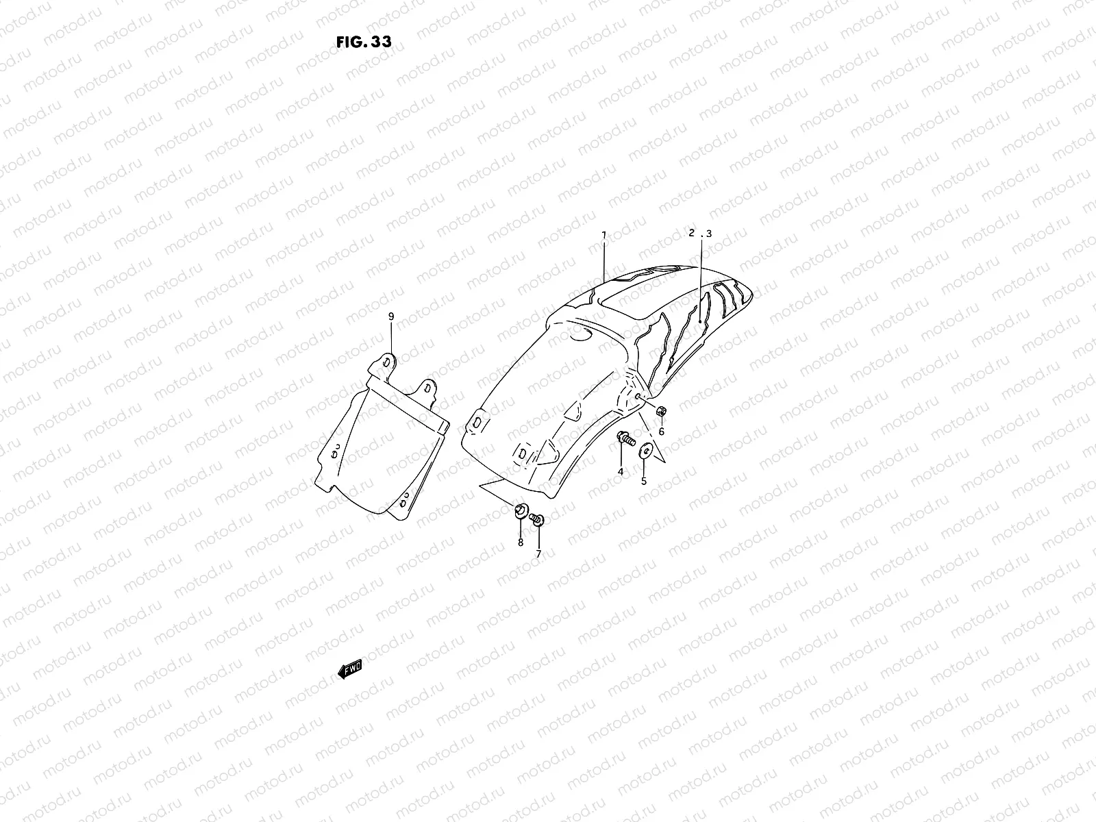 33 - REAR FENDER (MODEL N)