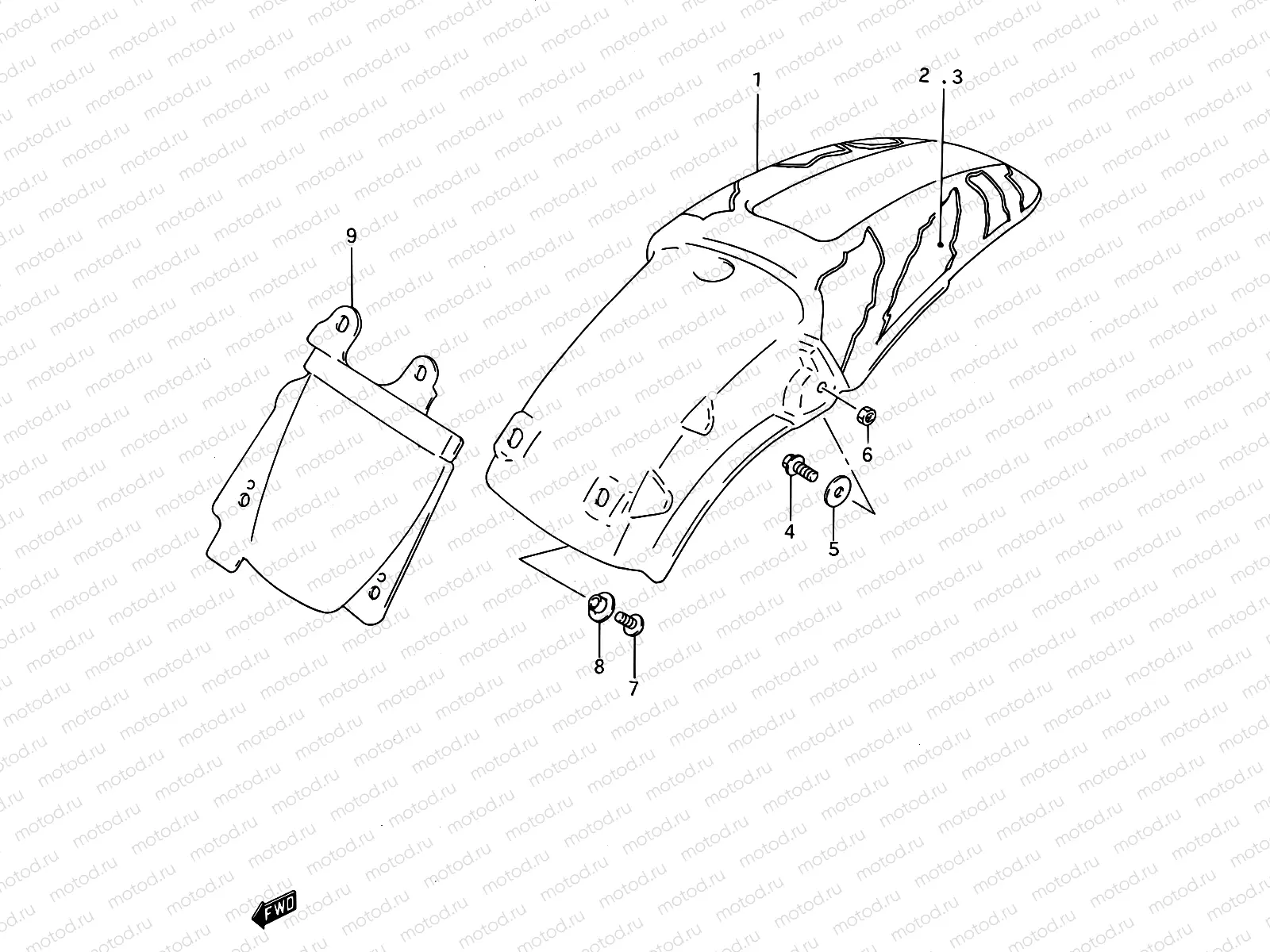 33 - REAR FENDER (MODEL N)