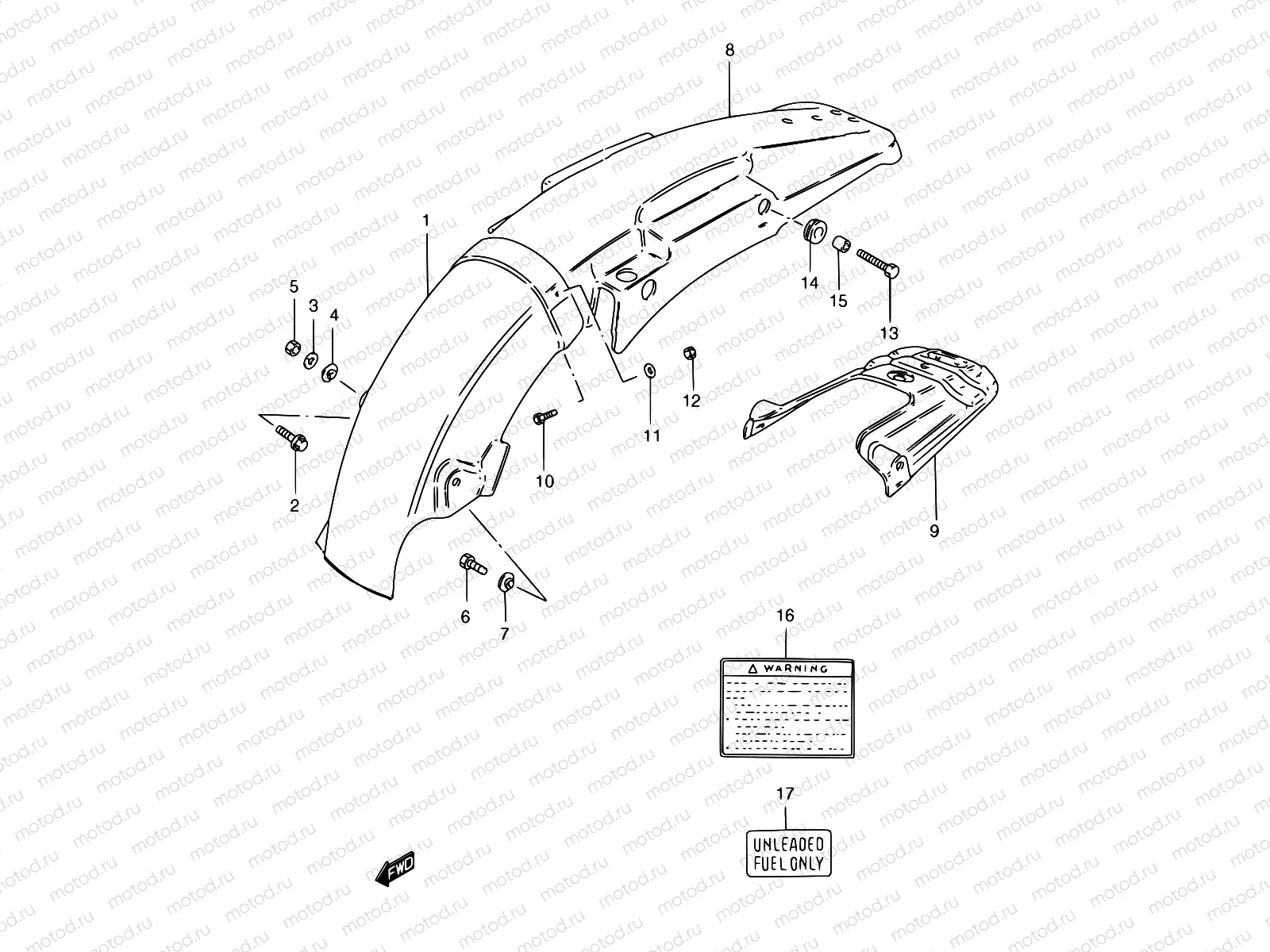 33 - REAR FENDER (TS185ERT E24)