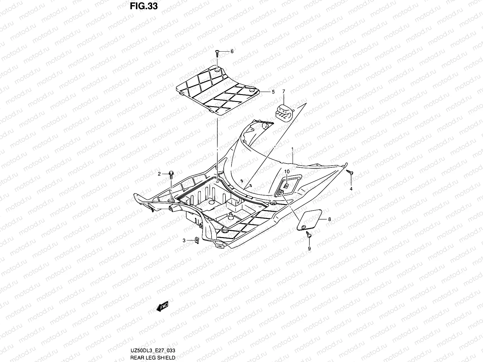 33 - REAR LEG SHIELD