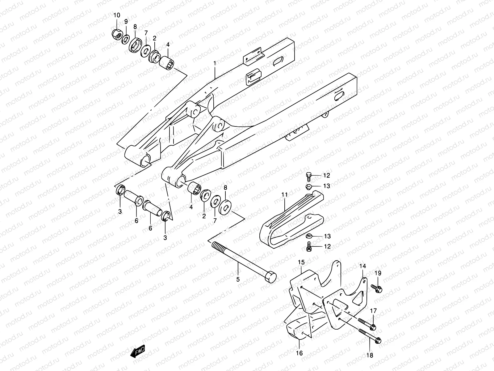 33 - REAR SWINGING ARM