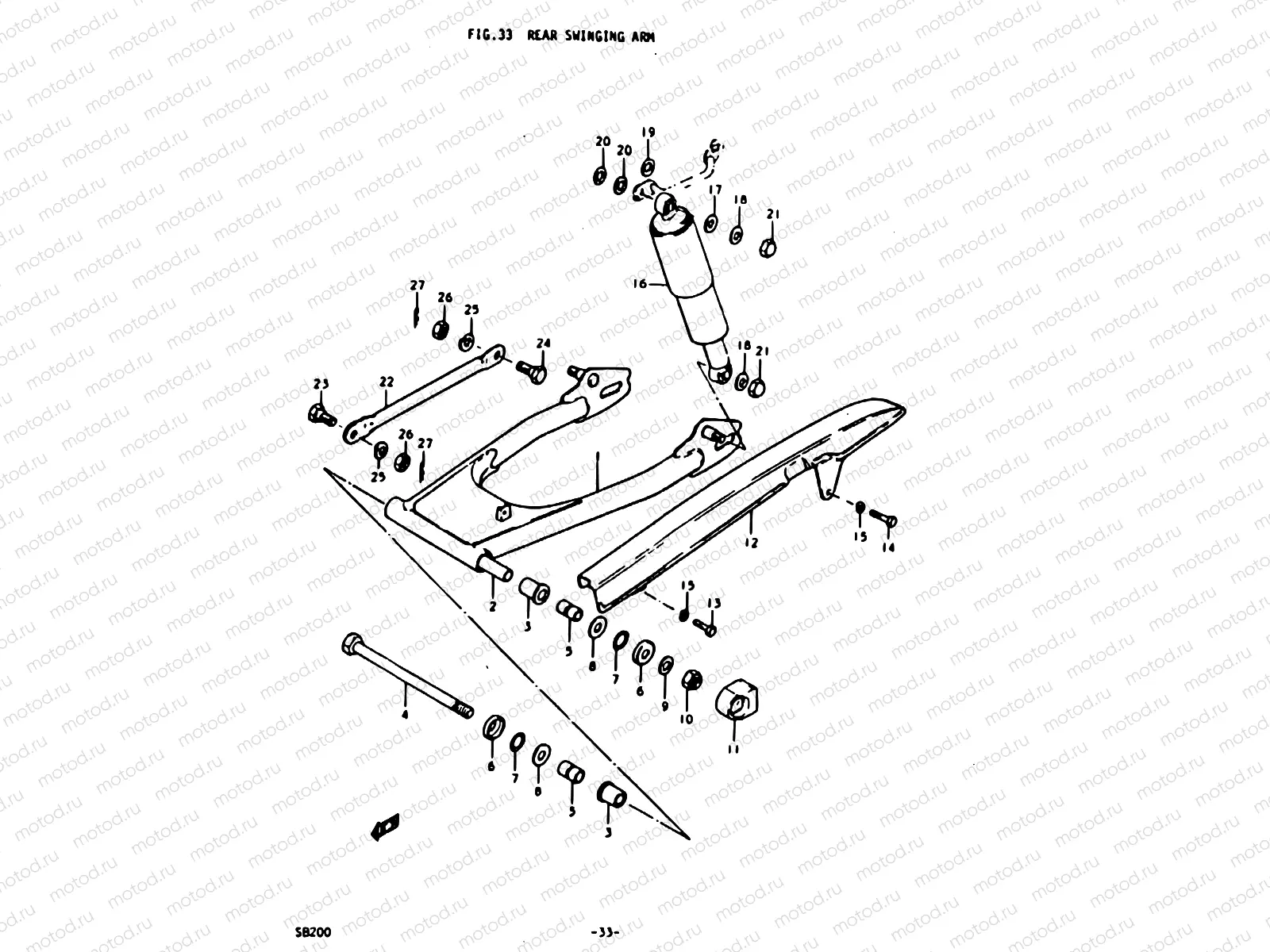 33 - REAR SWINGING ARM