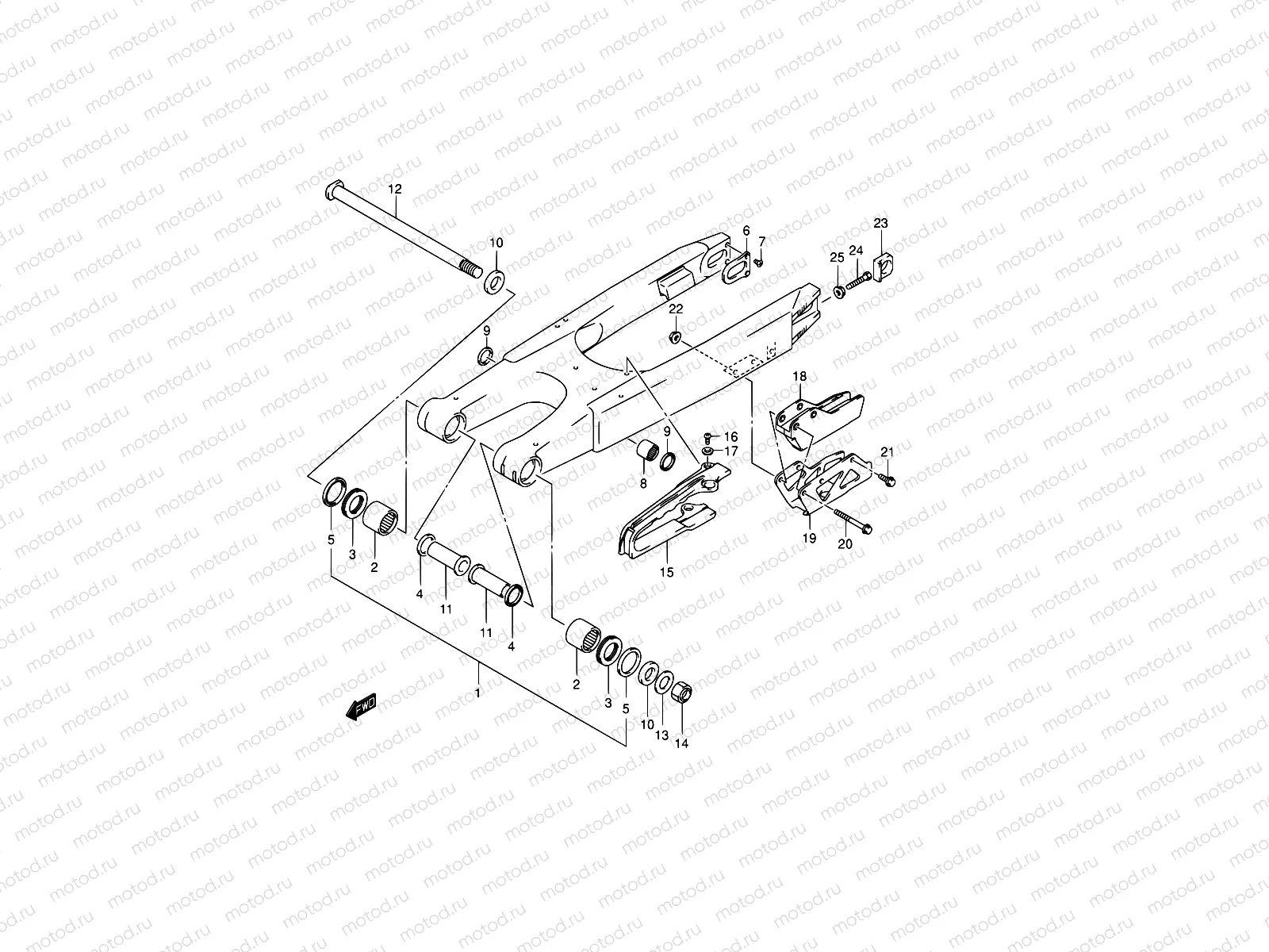 33 - REAR SWINGINGARM