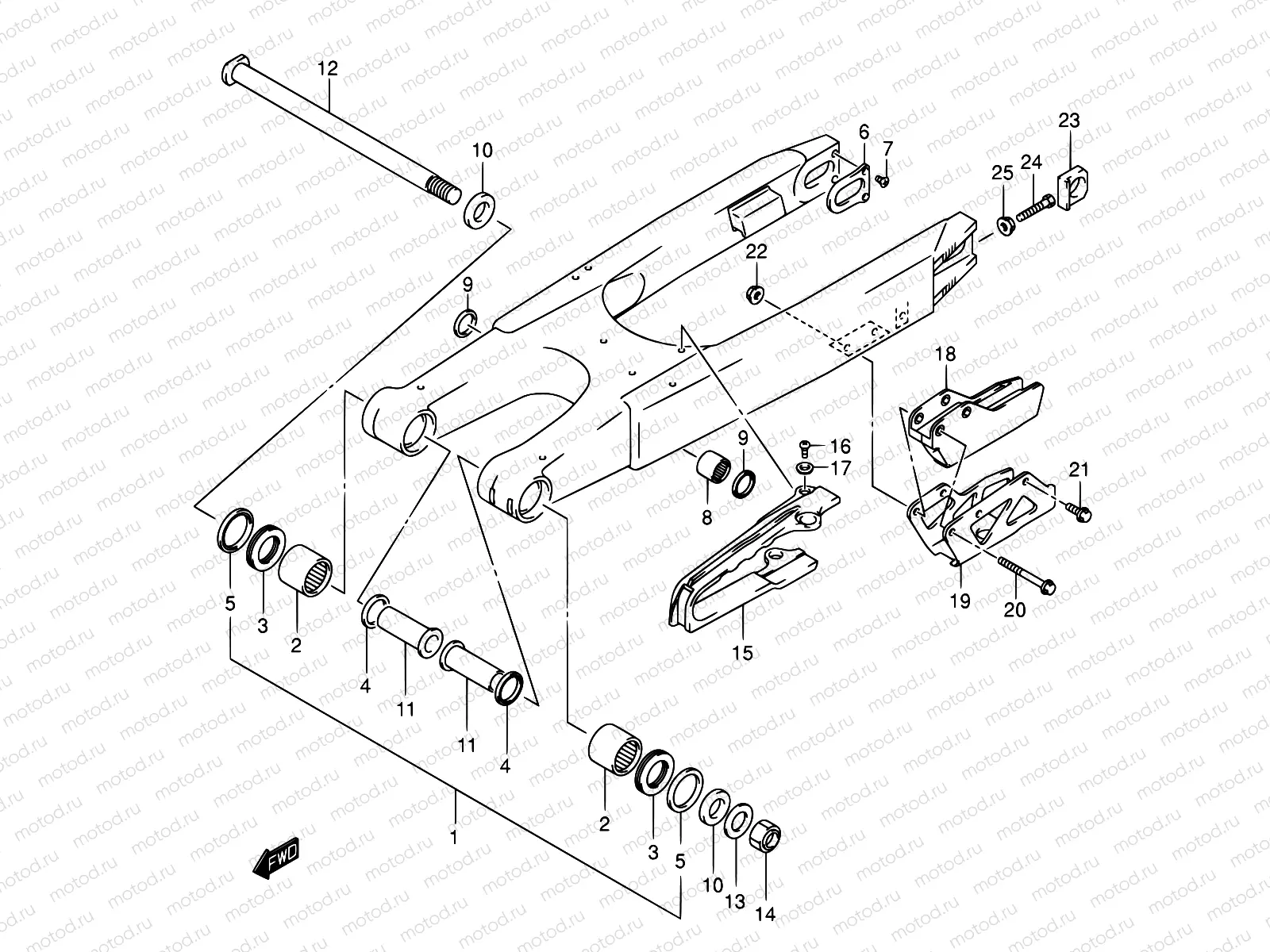 33 - REAR SWINGINGARM