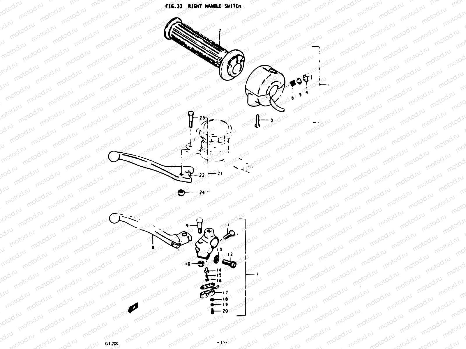 33 - RIGHT HANDLE SWITCH