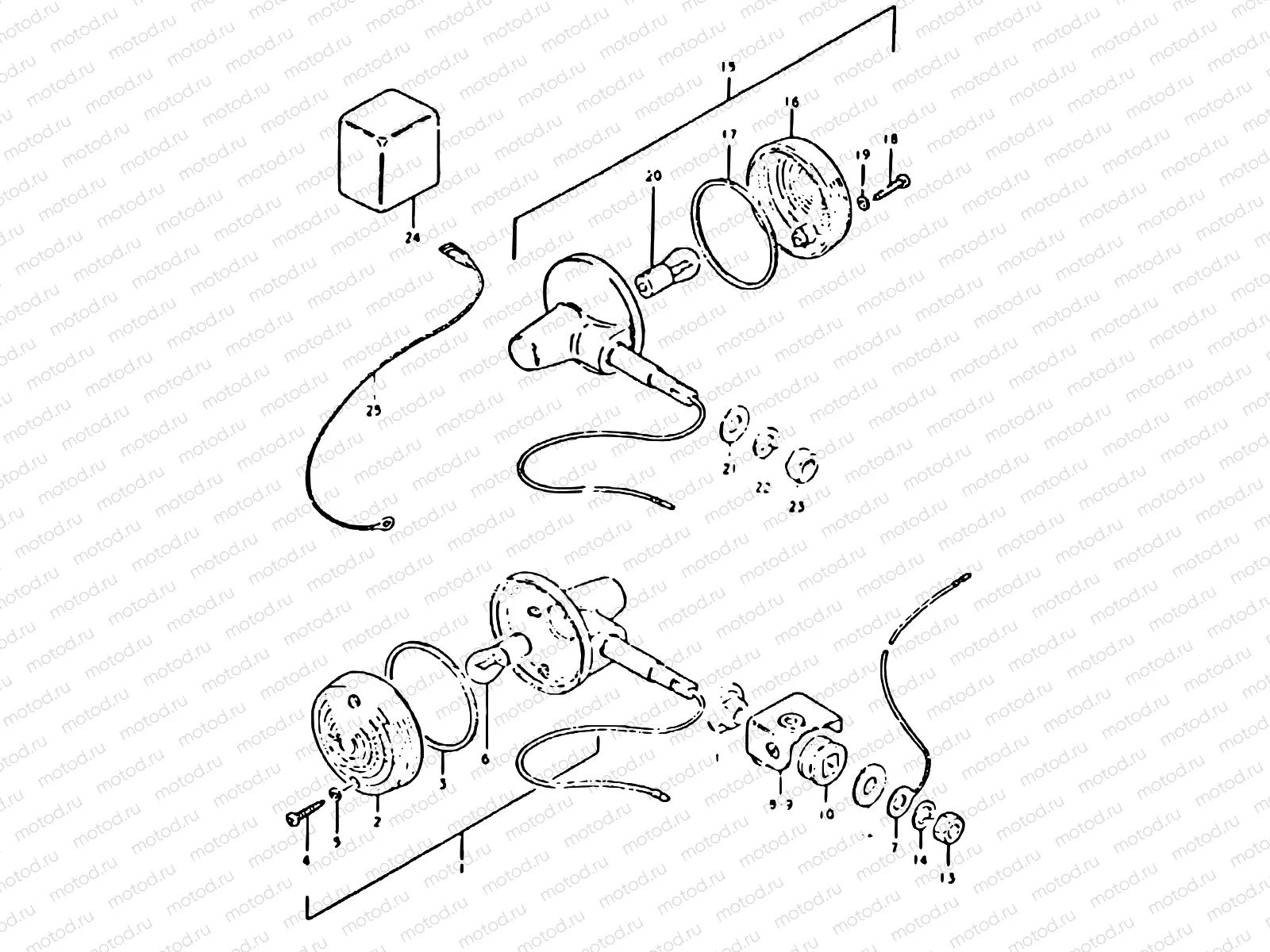 33 - TURN SIGNAL LAMP (E22)