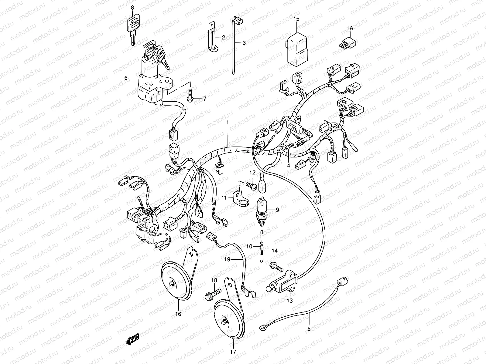 33 - WIRING HARNESS (MODEL P/R)
