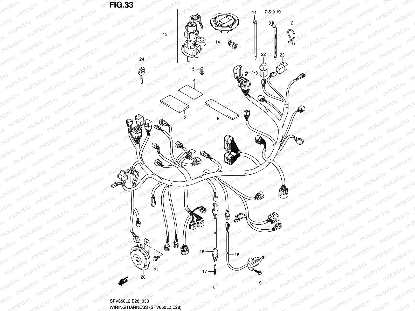 33 - WIRING HARNESS (SFV650L2 E28)