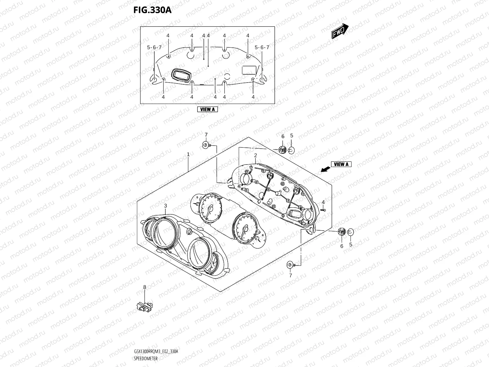 330A - SPEEDOMETER (E19)