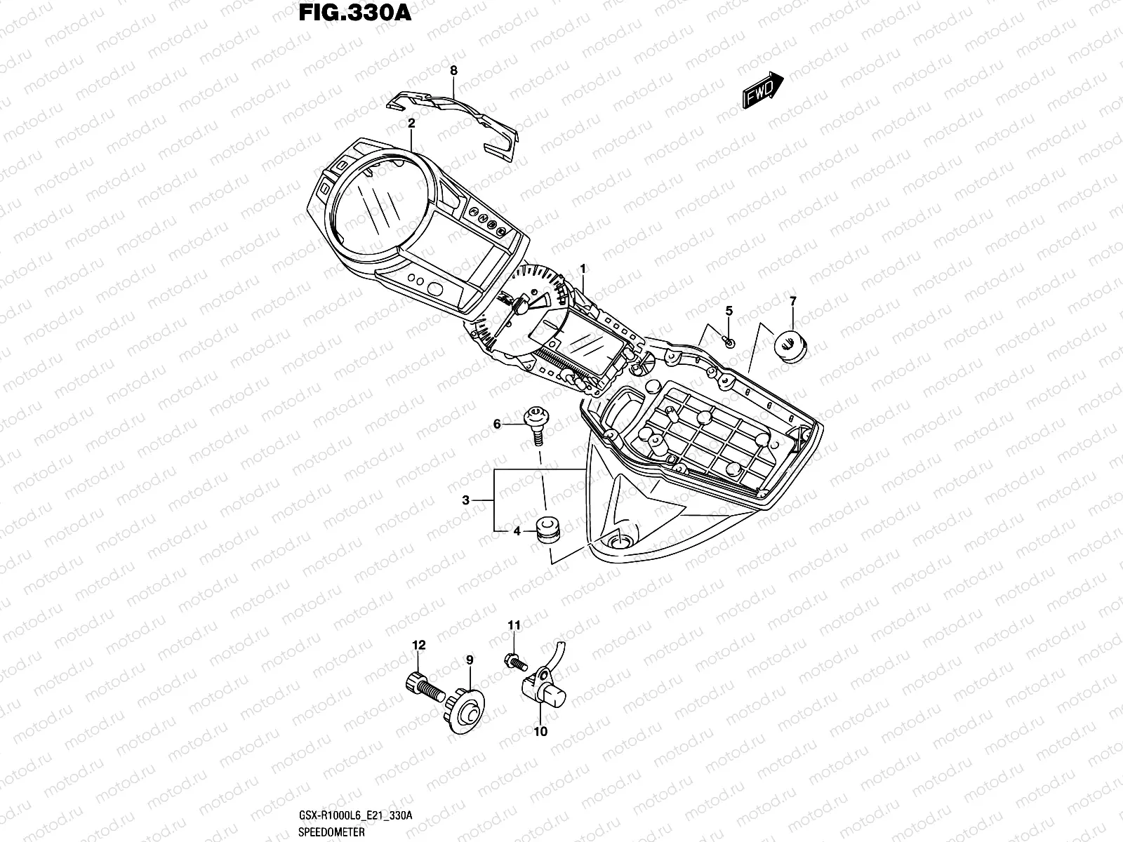 330A - SPEEDOMETER (GSX-R1000L6 E21)
