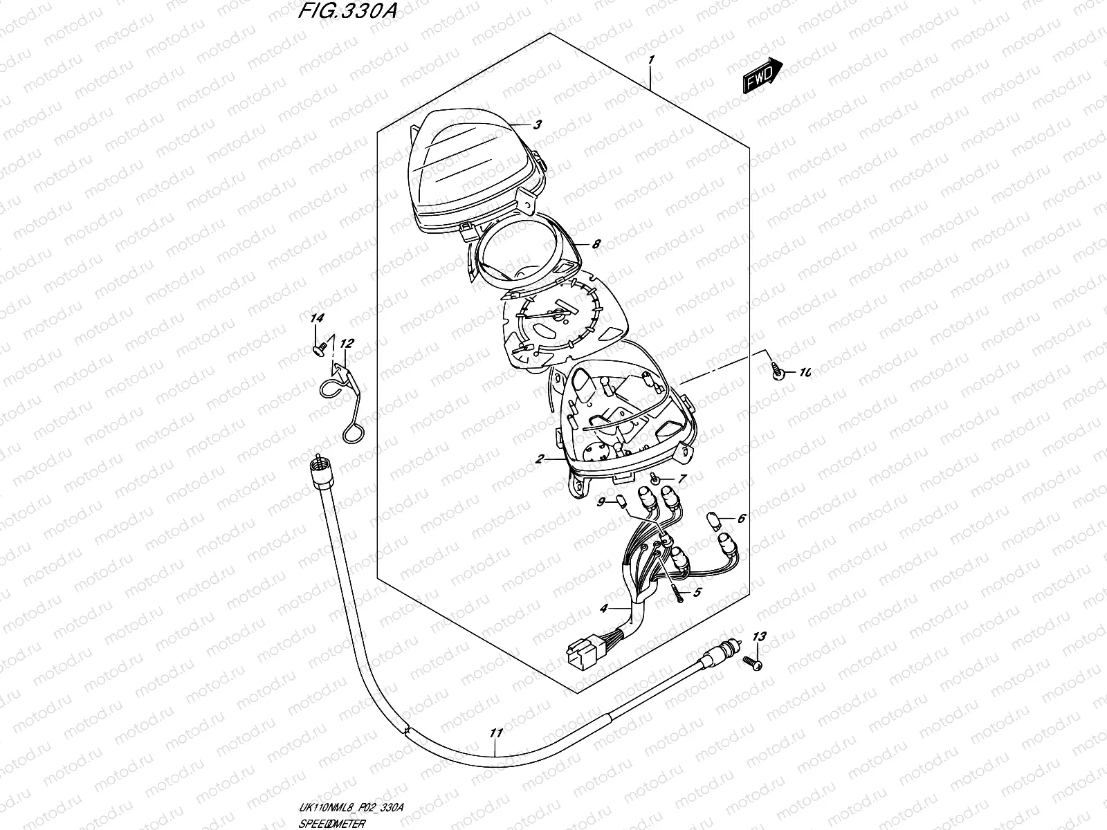 330A - SPEEDOMETER MPH