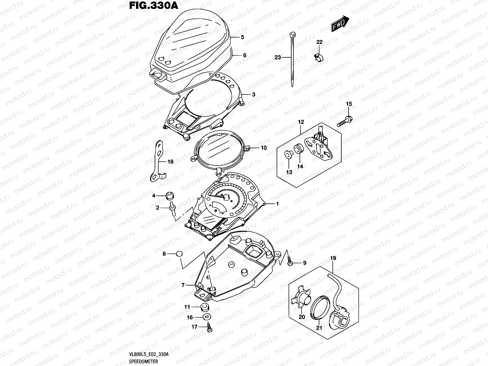 330A - SPEEDOMETER (VL800L5 E02)