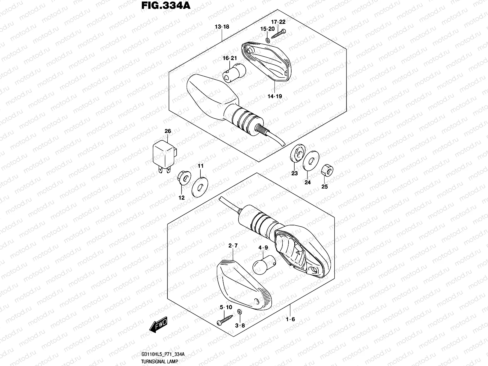 334A - TURNSIGNAL LAMP