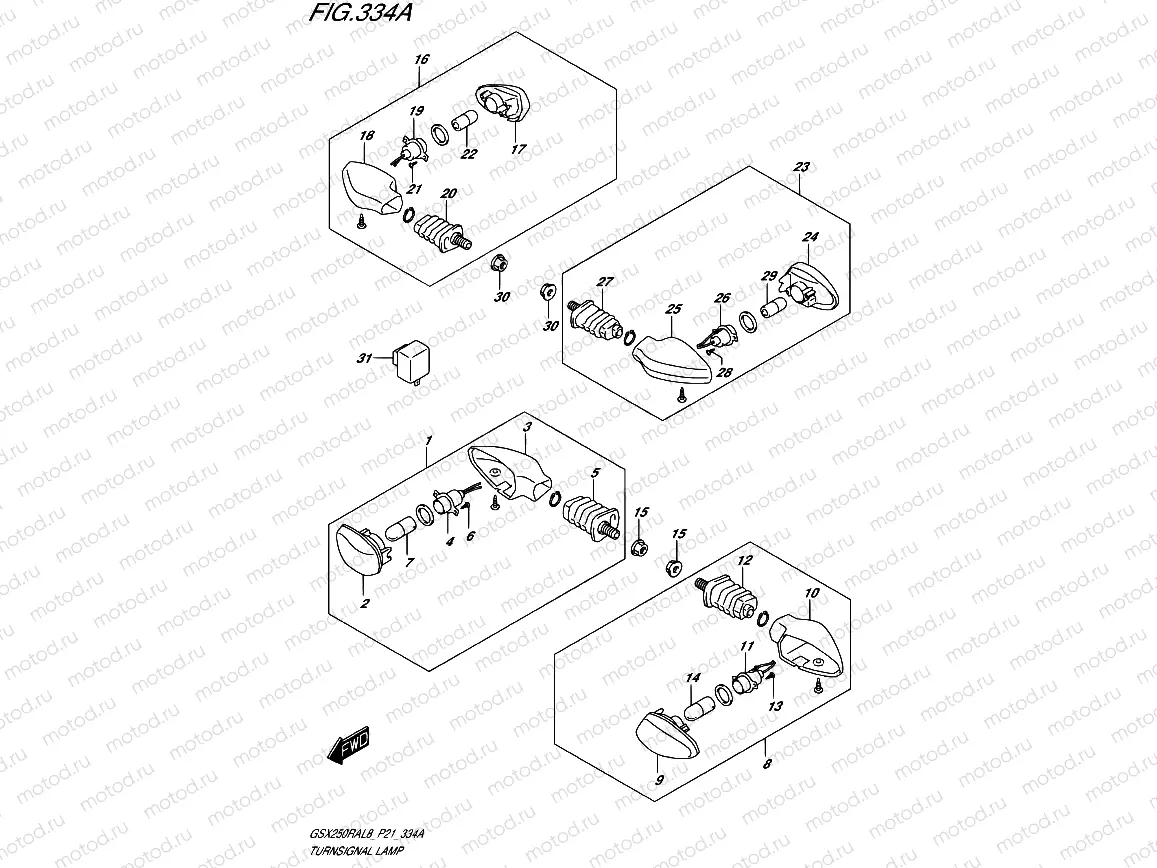 334A - TURNSIGNAL LAMP