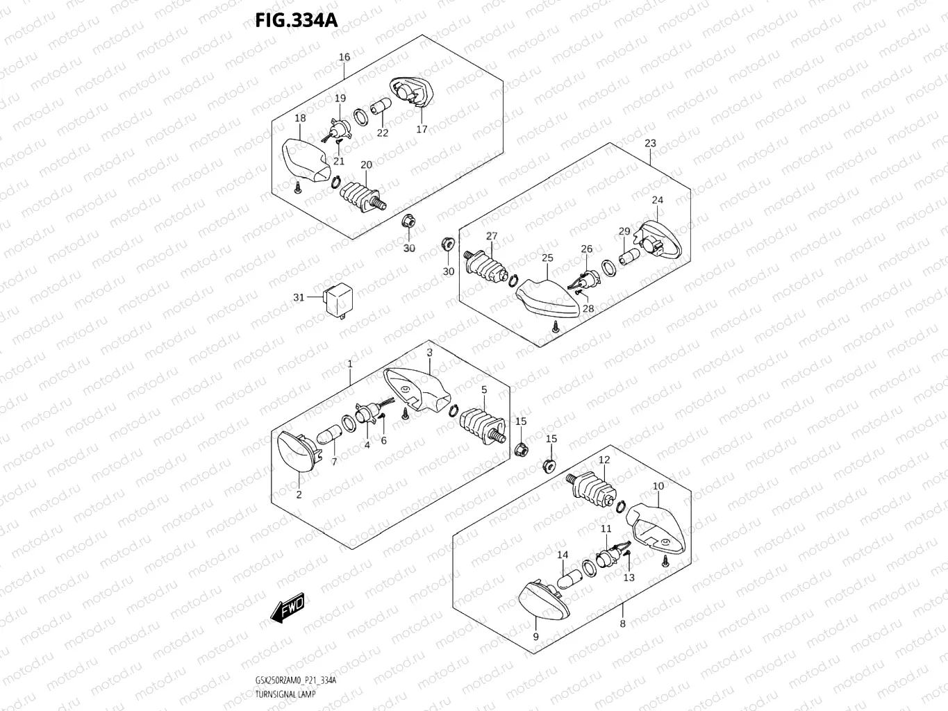 334A - TURNSIGNAL LAMP