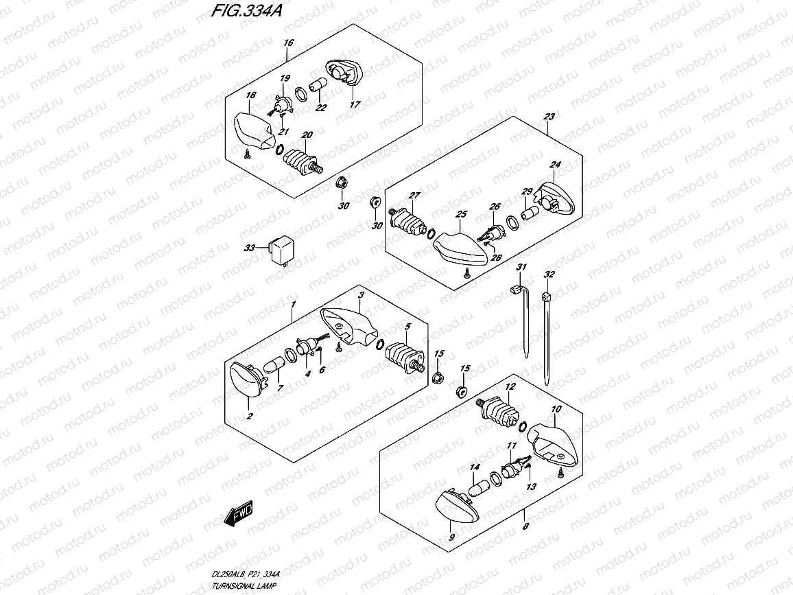 334A - TURNSIGNAL LAMP