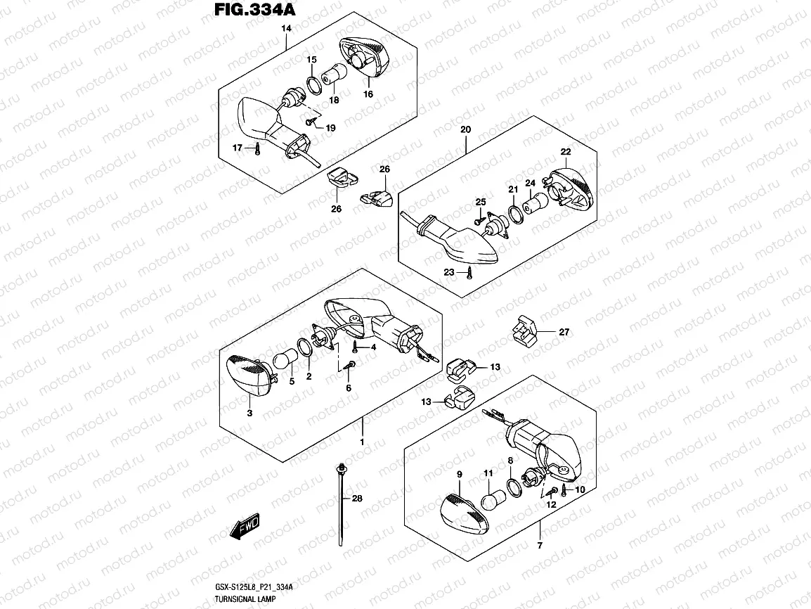 334A - TURNSIGNAL LAMP