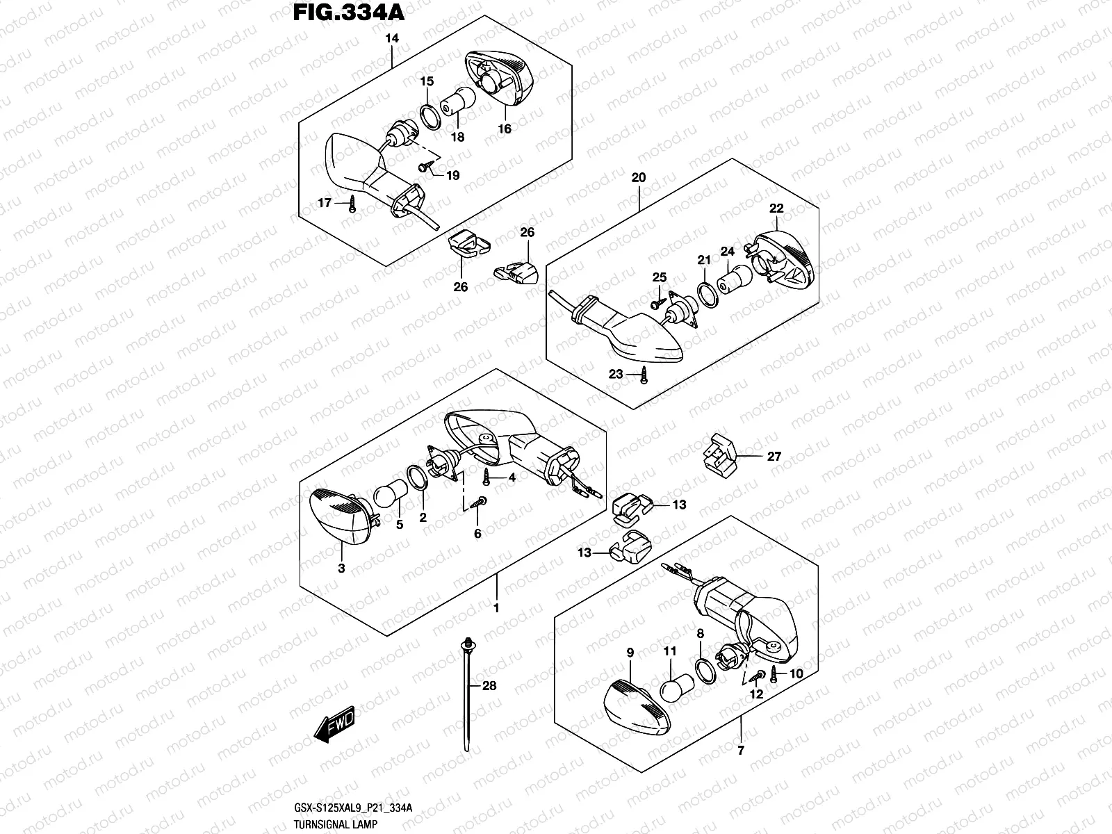 334A - TURNSIGNAL LAMP