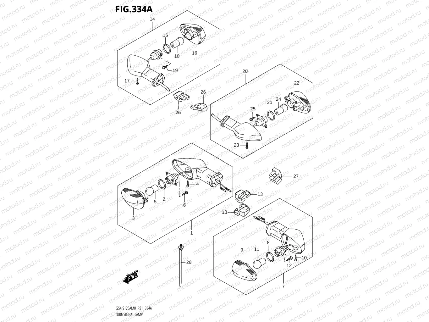 334A - TURNSIGNAL LAMP
