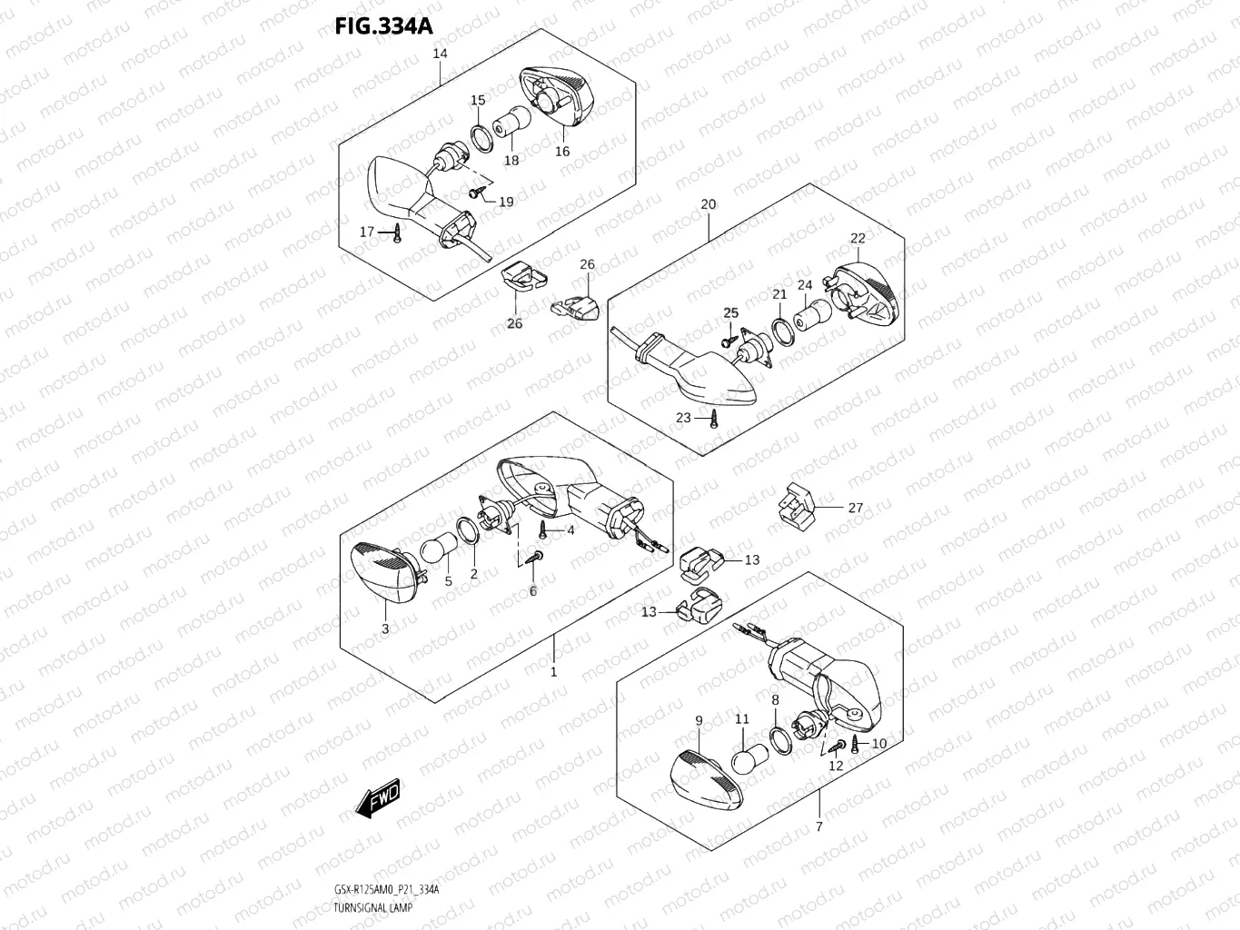 334A - TURNSIGNAL LAMP