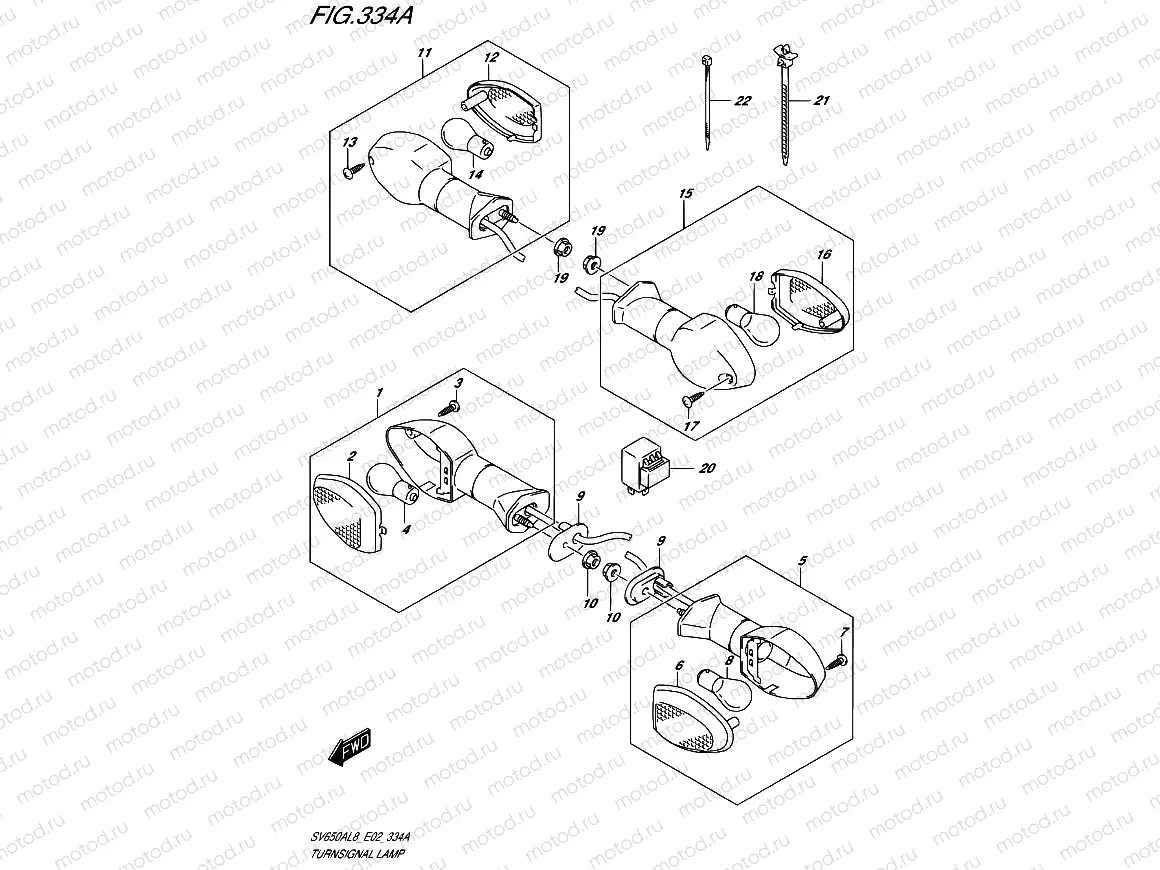 334A - TURNSIGNAL LAMP