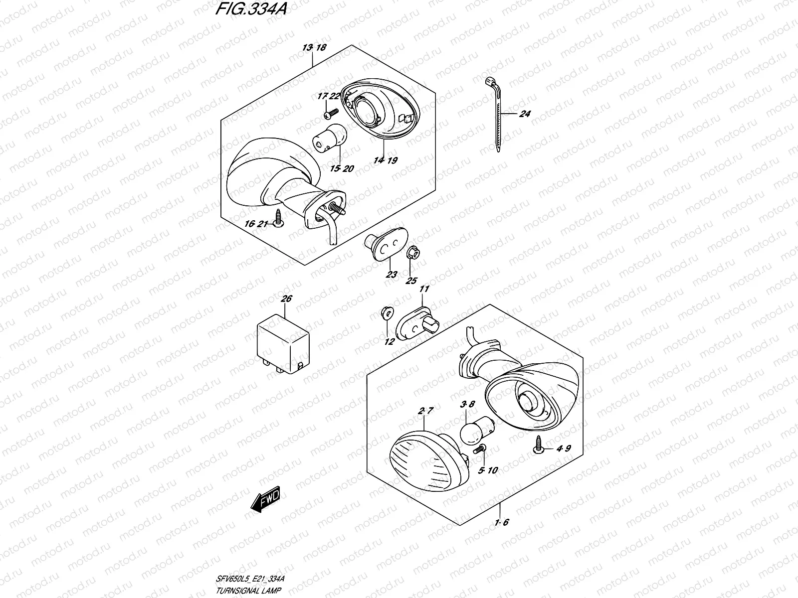 334A - TURNSIGNAL LAMP