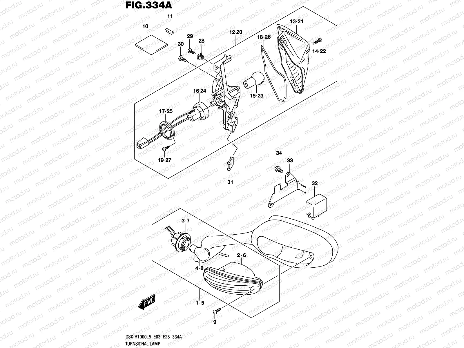 334A - TURNSIGNAL LAMP