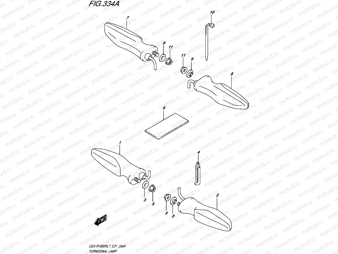 334A - TURNSIGNAL LAMP