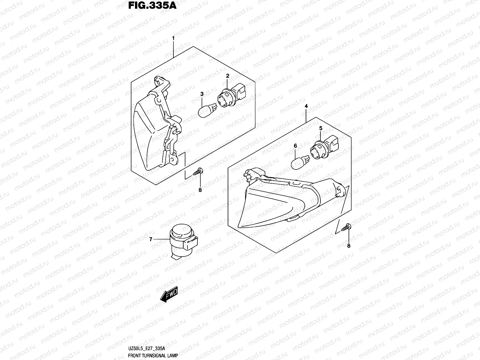 335A - FRONT TURNSIGNAL LAMP