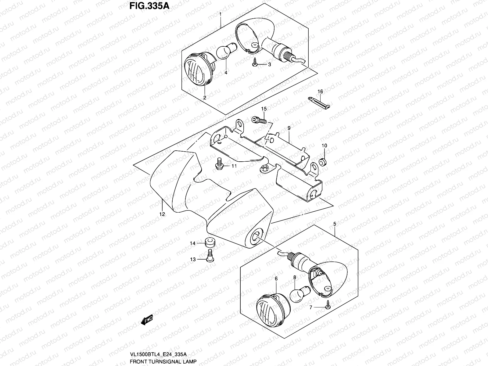 335A - FRONT TURNSIGNAL LAMP