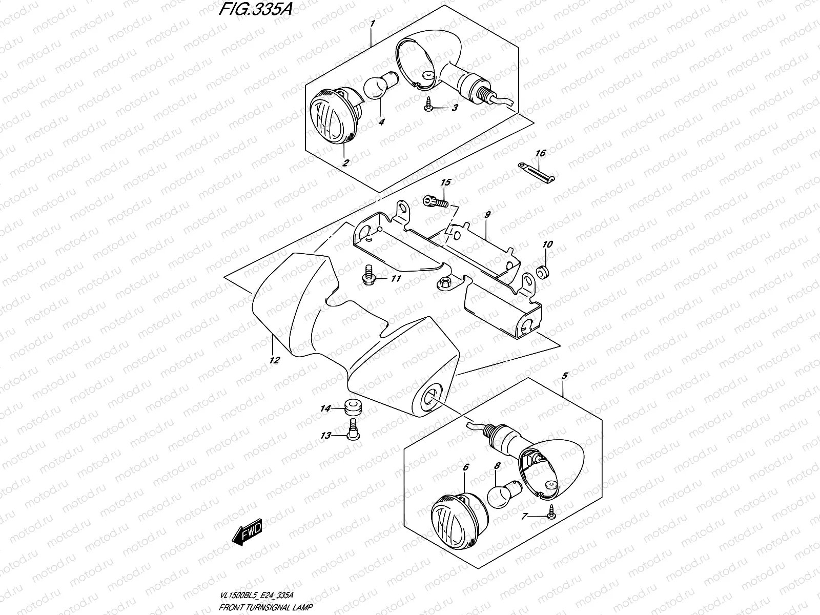 335A - FRONT TURNSIGNAL LAMP