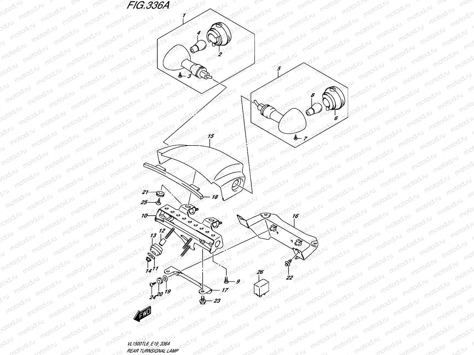 336A - REAR TURNSIGNAL LAMP