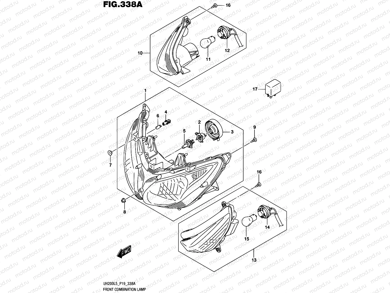 338A - FRONT COMBINATION LAMP