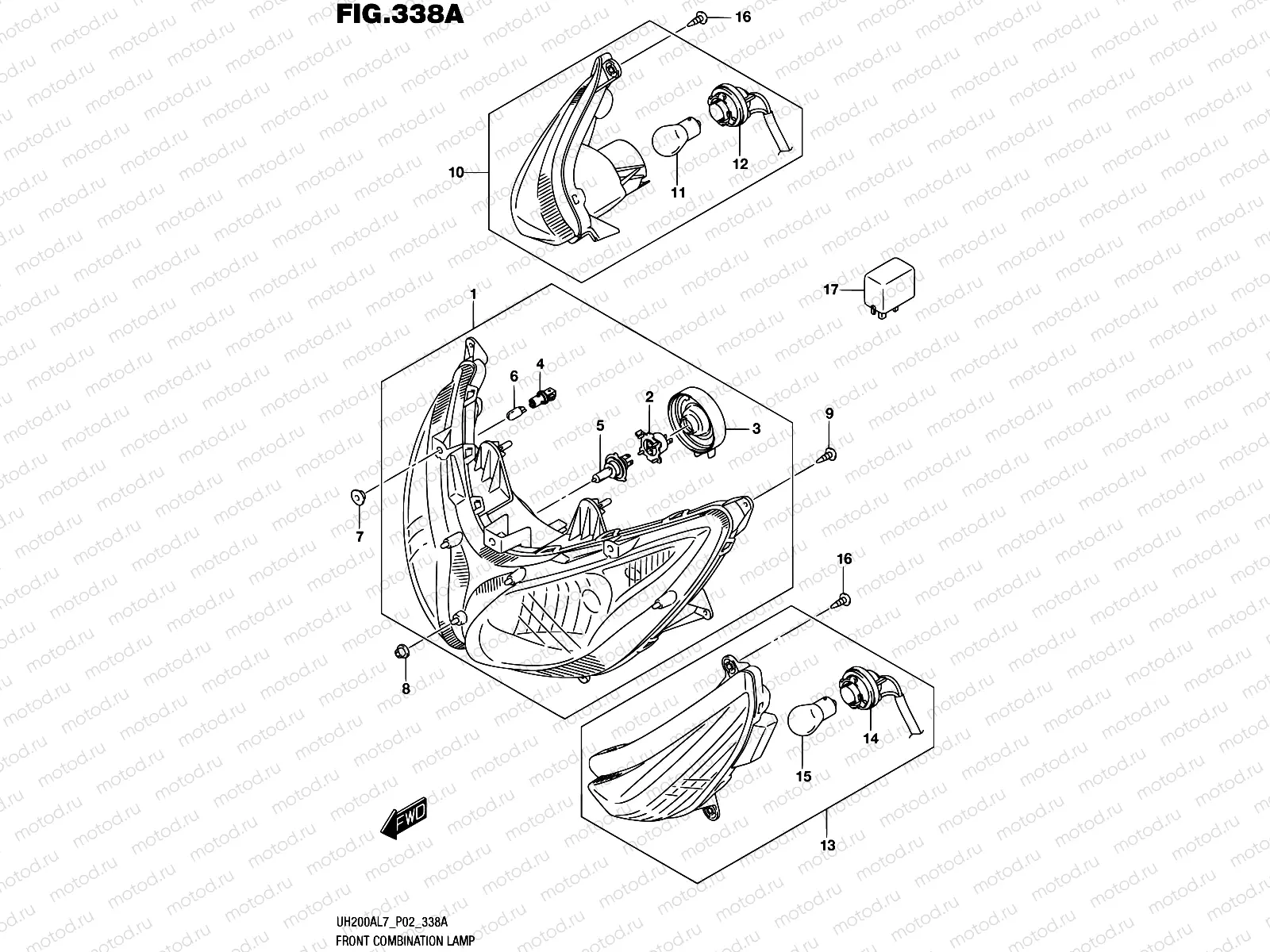 338A - FRONT COMBINATION LAMP