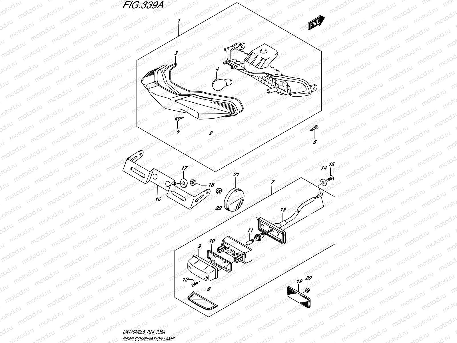 339A - REAR COMBINATION LAMP