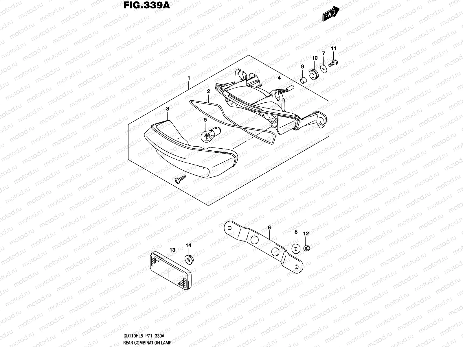 339A - REAR COMBINATION LAMP