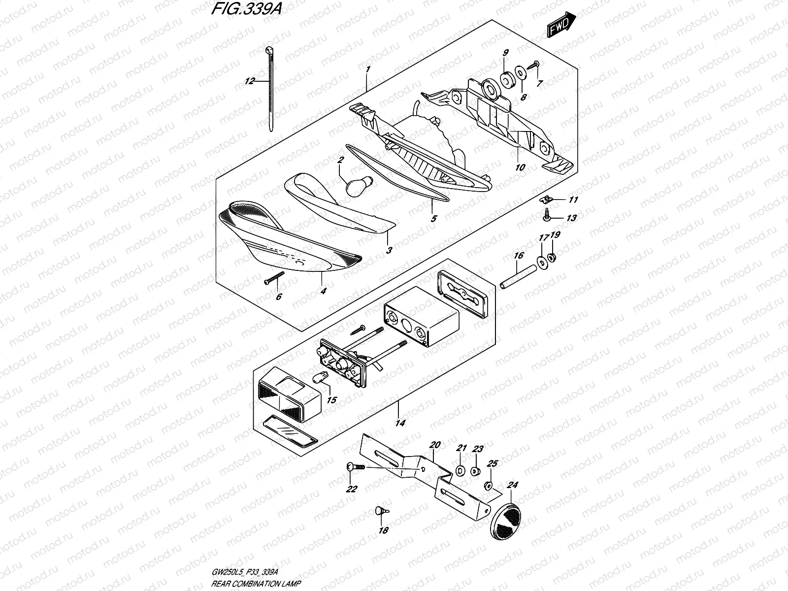 339A - REAR COMBINATION LAMP