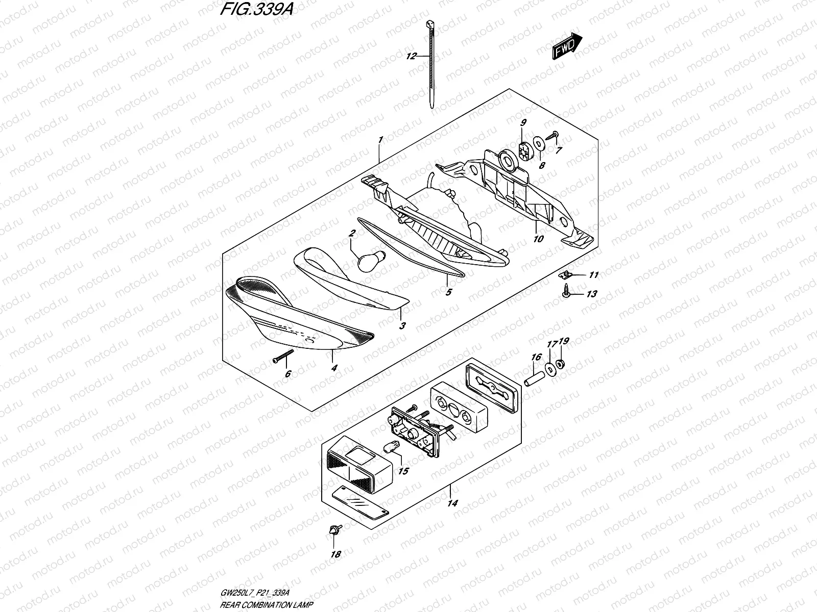339A - REAR COMBINATION LAMP