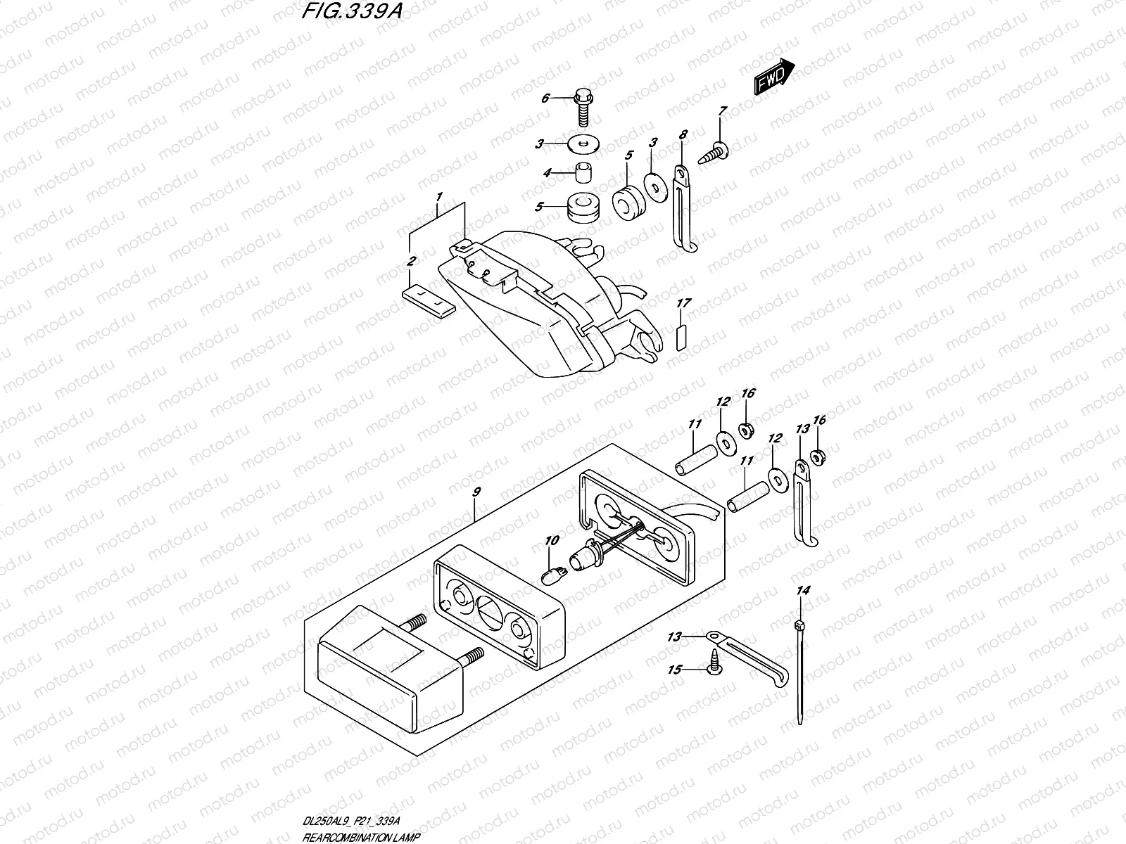 339A - REAR COMBINATION LAMP